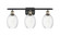 Ballston Three Light Bath Vanity in Black Antique Brass (405|516-3W-BAB-G459-6CL)