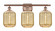 Ballston Three Light Bath Vanity in Antique Copper (405|516-3W-AC-G460-7ME)