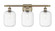 Ballston Three Light Bath Vanity in Antique Brass (405|516-3W-AB-G460-7CL)