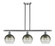 Ballston Three Light Island Pendant in Brushed Satin Nickel (405|516-3I-SN-G483-8SL)