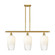 Ballston Three Light Island Pendant in Satin Gold (405|516-3I-SG-G484-7OP)
