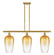 Ballston Three Light Island Pendant in Satin Gold (405|516-3I-SG-G484-7AM)