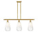 Ballston Three Light Island Pendant in Satin Gold (405|516-3I-SG-G480-6OP)