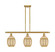 Ballston Three Light Island Pendant in Satin Gold (405|516-3I-SG-G459-6ME)