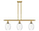 Ballston Three Light Island Pendant in Satin Gold (405|516-3I-SG-G459-6CL)