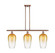 Ballston Three Light Island Pendant in Antique Copper (405|516-3I-AC-G484-7AM)