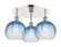 Ballston Three Light Semi-Flush Mount in Polished Nickel (405|516-3C-PN-G483-8SB)