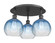 Ballston Three Light Semi-Flush Mount in Matte Black (405|516-3C-BK-G483-8SB)