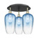 Ballston Three Light Semi-Flush Mount in Black Antique Brass (405|516-3C-BAB-G484-7SB)