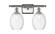 Ballston Two Light Bath Vanity in Brushed Satin Nickel (405|516-2W-SN-G459-6CL)