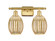 Ballston Two Light Bath Vanity in Satin Gold (405|516-2W-SG-G459-6ME)