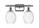 Ballston Two Light Bath Vanity in Polished Chrome (405|516-2W-PC-G459-6CL)