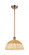 Ballston One Light Mini Pendant in Antique Copper (405|516-1S-AC-NBD2-12-NAT)