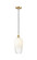 Ballston One Light Mini Pendant in Satin Gold (405|516-1P-SG-G484-7OP)