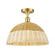 Ballston One Light Semi-Flush Mount in Satin Gold (405|516-1C-SG-NBD2-16-NAT)