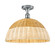 Ballston One Light Semi-Flush Mount in Polished Chrome (405|516-1C-PC-NBD2-16-NAT)