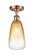 Ballston One Light Semi-Flush Mount in Antique Copper (405|516-1C-AC-G480-6AM)