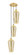 Ballston Three Light Pendant in Satin Gold (405|113B-3P-SG-G456-8ME)