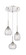Berkshire Three Light Pendant in Polished Nickel (405|113B-3P-PN-G323-MU)