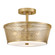 Cash LED Semi-Flush Mount in Lacquered Brass (531|84421LCB)