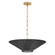 Delia LED Chandelier in Lacquered Brass (13|48457LCB)