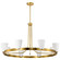 Royale Eight Light Chandelier in Burnished Brass (72|60-8729)