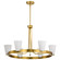 Royale Five Light Chandelier in Burnished Brass (72|60-8726)