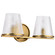Valentine Two Light Vanity in Vintage Brass (72|60-8262)