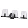 Valentine Three Light Vanity in Black (72|60-8253)