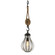 Murphy One Light Pendant in Vintage Iron With Rustic Wood (67|F4904-FOR)