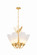 Forest Glen Six Light Chandelier in Vintage Gold Leaf (70|9526-VGL)
