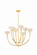 Maywood Eight Light Chandelier in Vintage Gold Leaf (70|9034-VGL)