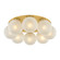 Vernazza Eight Light Flush Mount in Vintage Polished Brass (68|536-24-VPB)