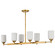Solara Six Light Island Pendant in Natural Brass (72|60-8669)
