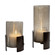 Fluted Fire Candleholders Set/2 in Dark Bronze (52|18312)