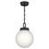 Andorra One Light Pendant in Black (12|52866BK)