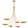 Palmela Six Light Chandelier in Lacquered Brass (12|52857LBR)