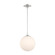 Orly One Light Pendant in Polished Nickel (60|ORY-1007-PN-WH)