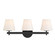 Colton Three Light Bath in Black (60|COL-203-BK)