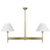Leland Two Light Island Pendant in Aged Brass (65|860821AD-719)