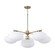 Soren Six Light Chandelier in Aged Brass (65|460561AD)