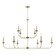 Presley Ten Light Chandelier in Aged Brass (65|448901AD)