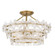 Wright Four Light Semi-Flush Mount in Brushed Gold (10|WRIG1720BRG)