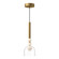 Rise LED Pendant in Brushed Gold/Clear (347|PD30505-BG/CL-UNV)