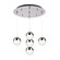 Pluto LED Pendant in Chrome (347|MP402801CH-05)