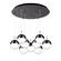 Pluto LED Pendant in Black Chrome (347|MP402801BC-09)