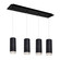 Cameo LED Pendant in Black (347|MP401432BK-04)