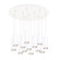 Cameo LED Pendant in White (347|MP401431WH-13)