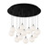 Bolla LED Pendant in Black/Opal Glass (347|MP3106BKOP-13)