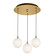 Bolla LED Pendant in Brushed Gold/Opal Glass (347|MP3106BGOP-03)